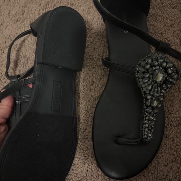 Black thong sandals - Picture 3 of 6
